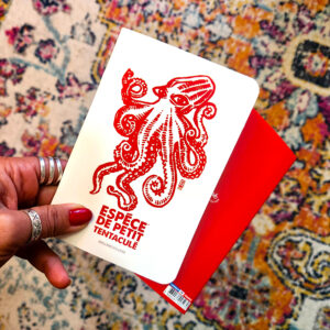 Note book tentaculé A6 de Melle Roze