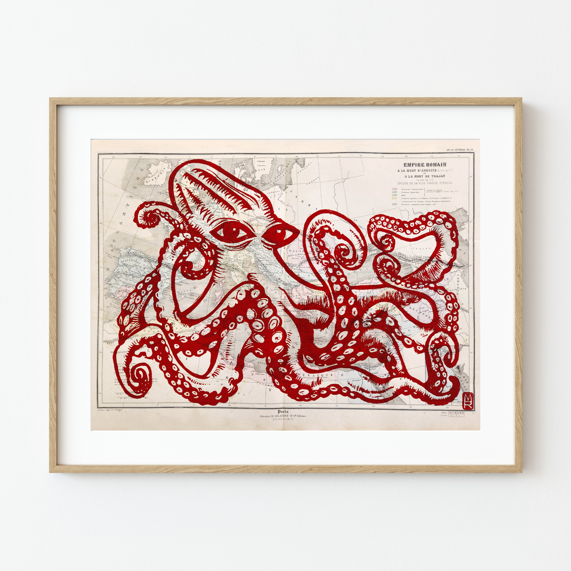 Gravure tentaculé (Paris) de Melle Roze