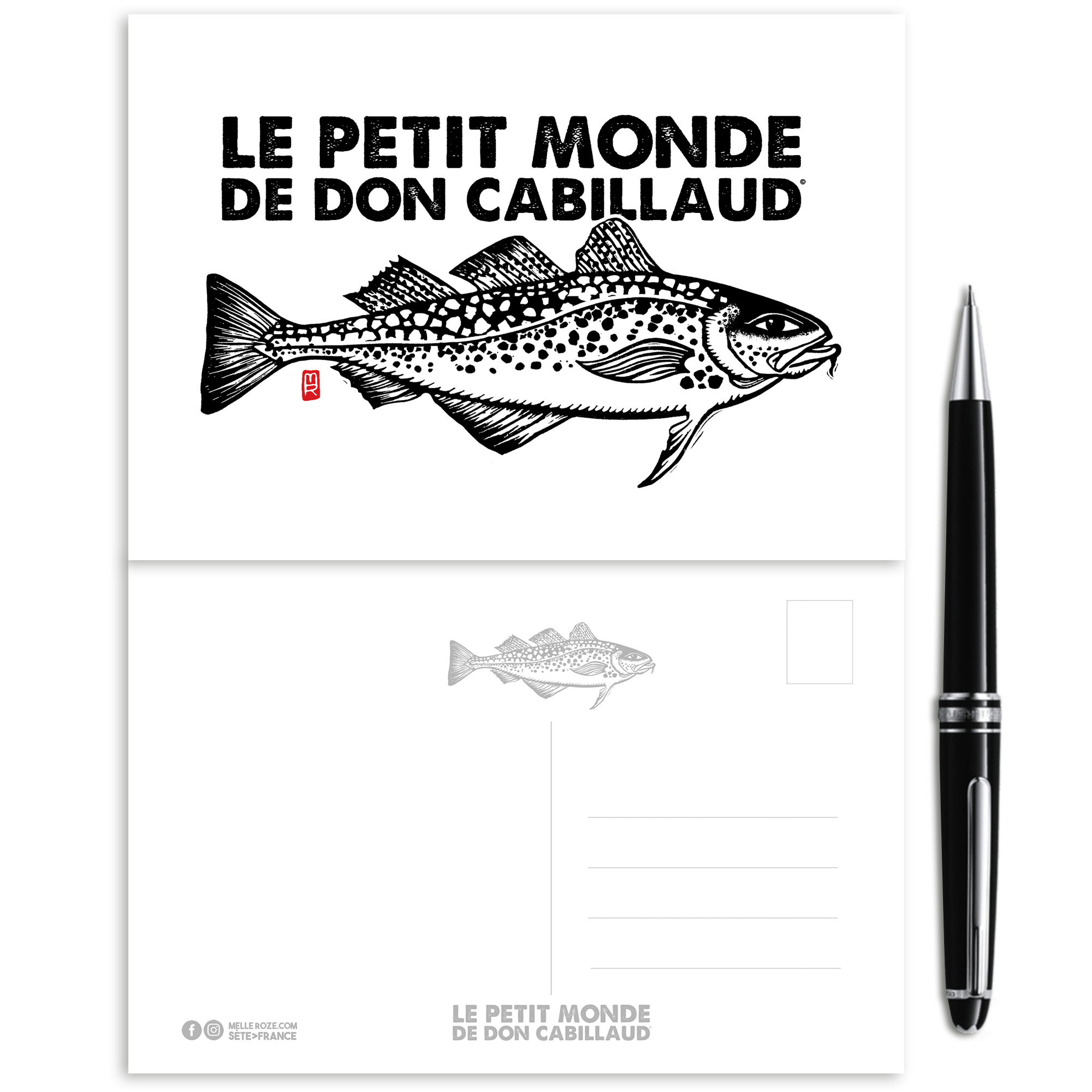Carte postale Le petit monde de Don Cabillaud de Melle Roze