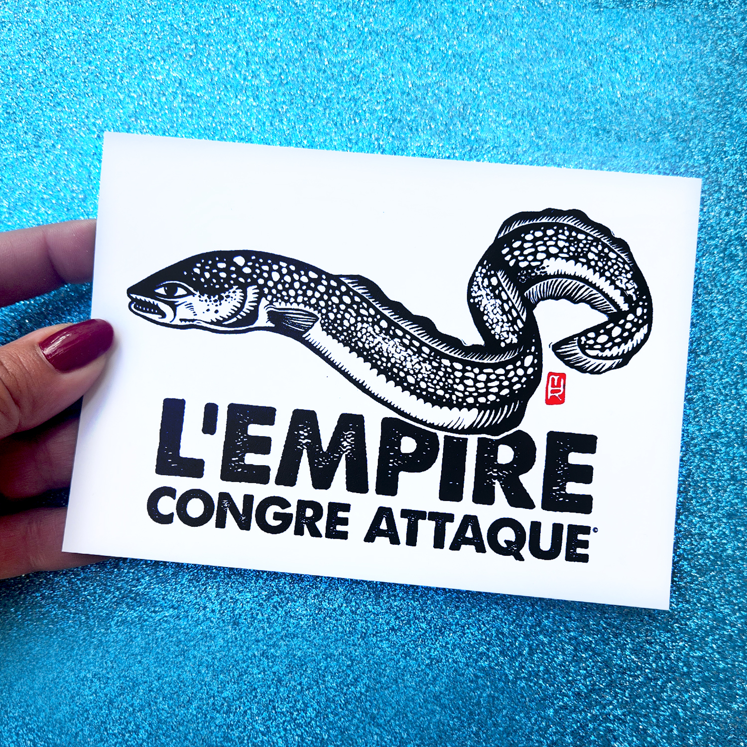 Carte postale l'empire congre attaque de Melle Roze