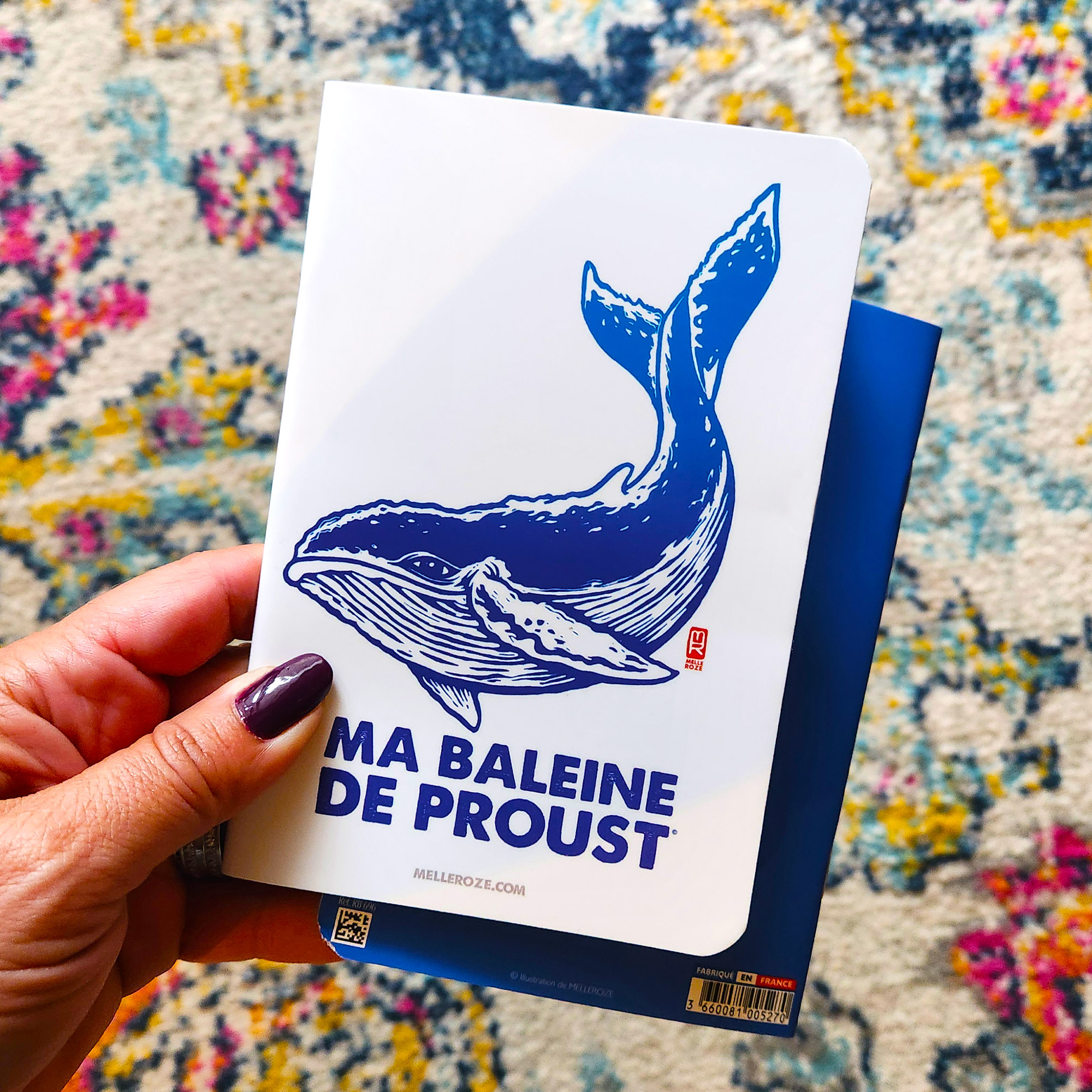 Note book Ma baleine de Proust A6 de Melle Roze